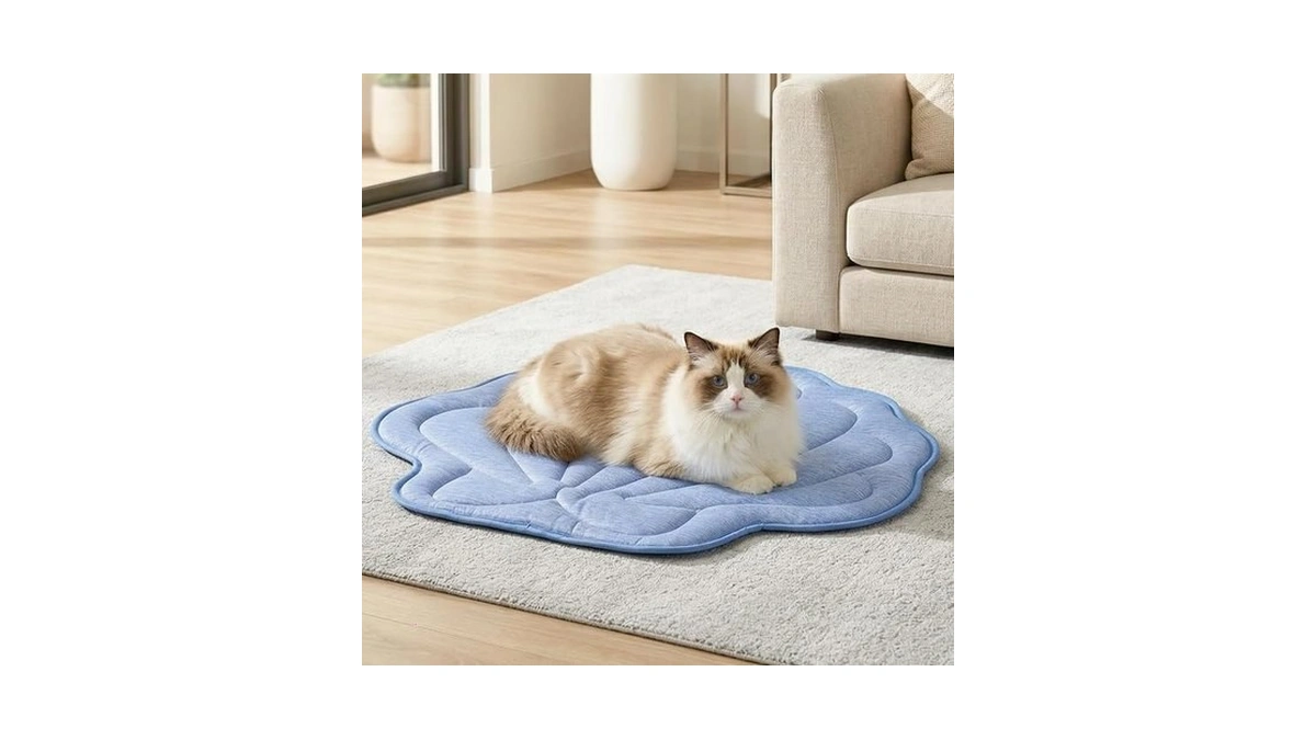 Cozy Bliss Cute Shell Shape Cooling Mat For Medium Dogs,