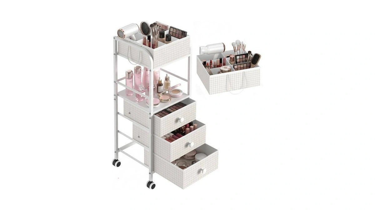 Amazon code: 2-in-1 Makeup Organizer Cart With Remova