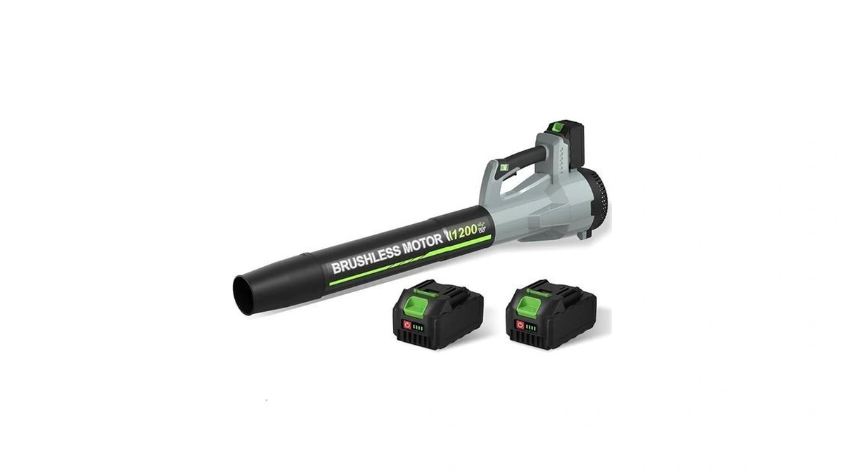 Leaf Blower, Cordless Leaf Blower With 2 X 4.0ah Battery