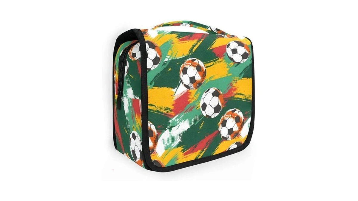 Senya Hanging Travel Toiletry Bag Football 1 Kit Makeup Case