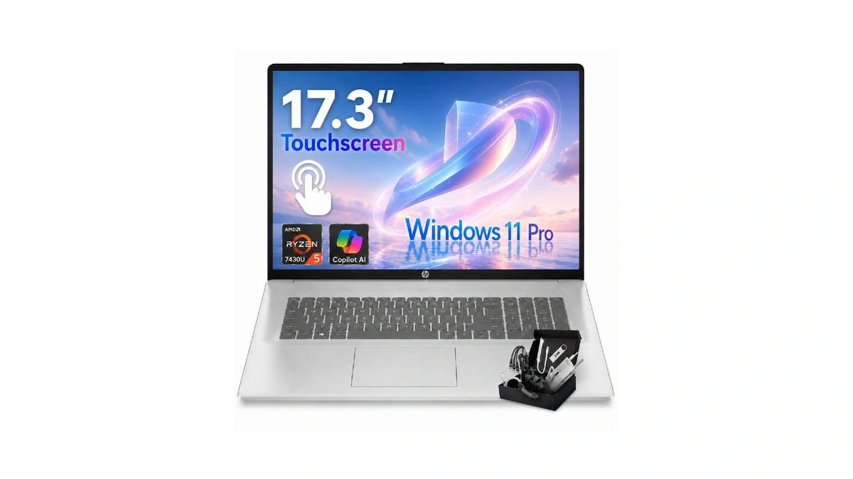 Hp 17 Inch Touchscreen Business Laptop,amd Ryzen 5 7430u,16gb Ram