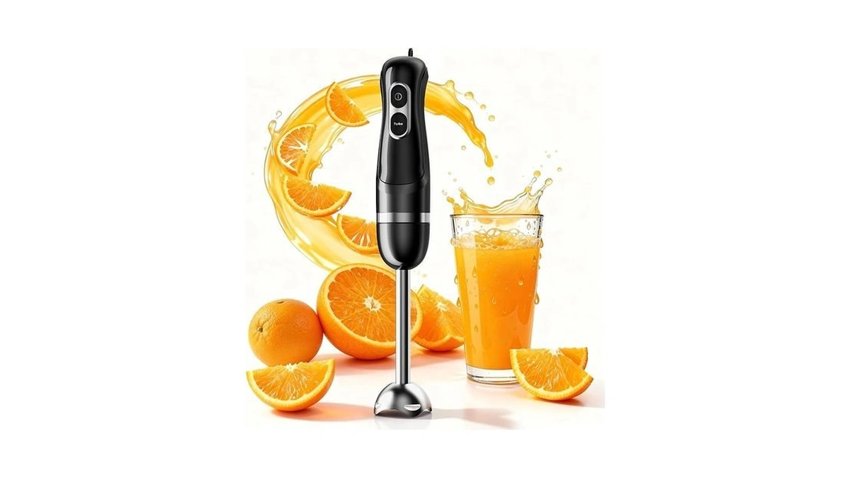 Turelar Immersion Blender Corded 400w, 2 Speed, Emulsifier, Blend, Bpa-free
