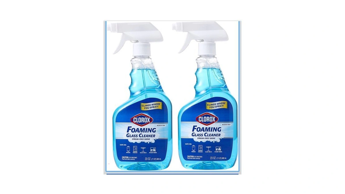 Clorox Foaming Glass Cleaner Trigger Spray, Fresh Scent, 23 Oz,