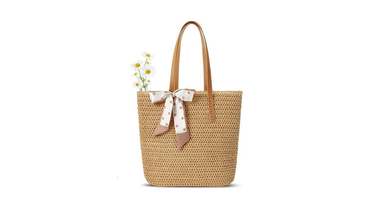 Trifabricy Large Straw Beach Bags