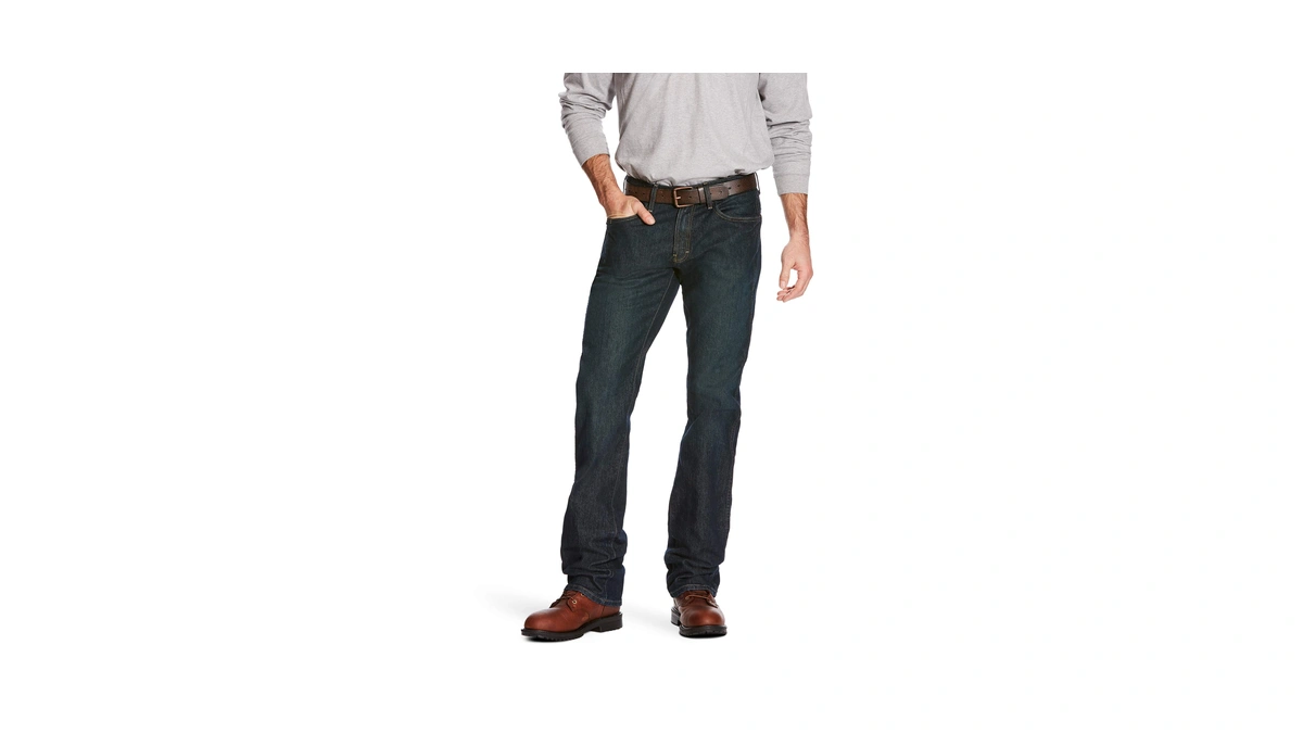 Ariat Men’s Rebar M5 Straight Durastretch Basic Stackable Straight Leg