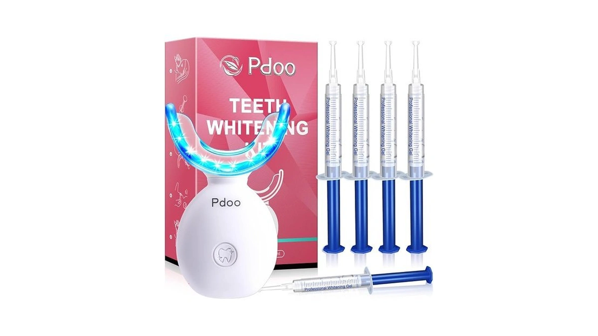 Teeth Whitening Kit With Led Light Tray For Sensitive Teeth,