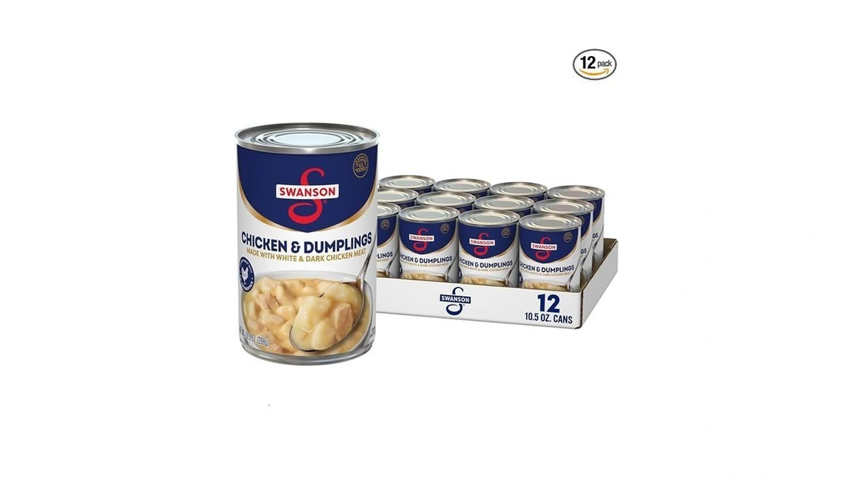 Swanson Canned Chicken And Dumplings With White And Dark Chicken