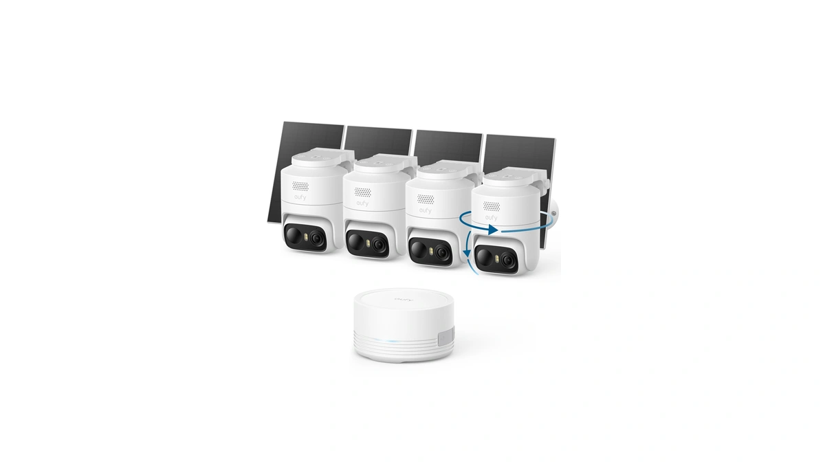 Eufy Security Eufycam C37 4-cam Kit, 360Β° Pan&tilt Auto Tracking