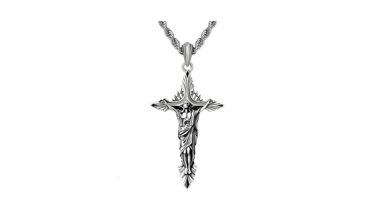 Norbu S925 Saint Necklace For Men, Patron Amulet Saint Medal