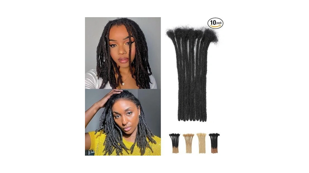 14inch Dreadlock Extensions Loc Extensions Human Hair 0.6cm 100% Real