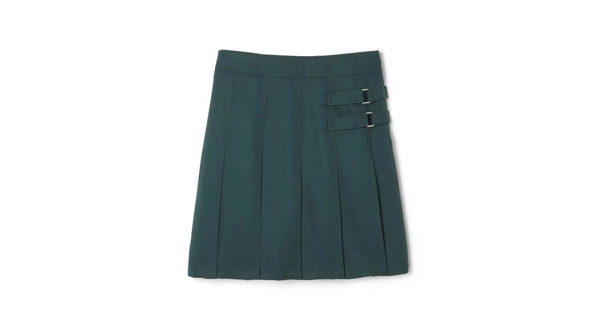 French Toast Girls' Adjustable Waist 2-tab Scooter, Hunter Green, 14