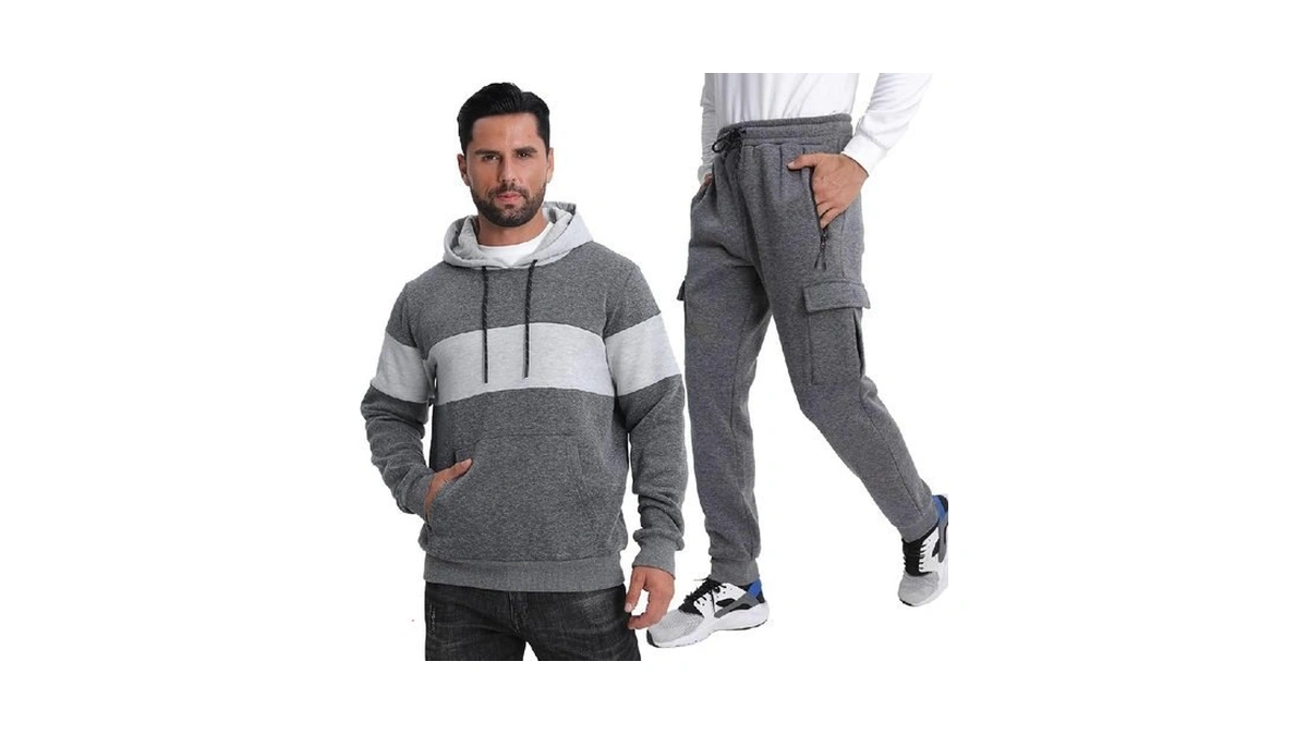 Lololeneon Sweatsuits For Men Tracksuits 2 Pieces Sets Hoodies Casual