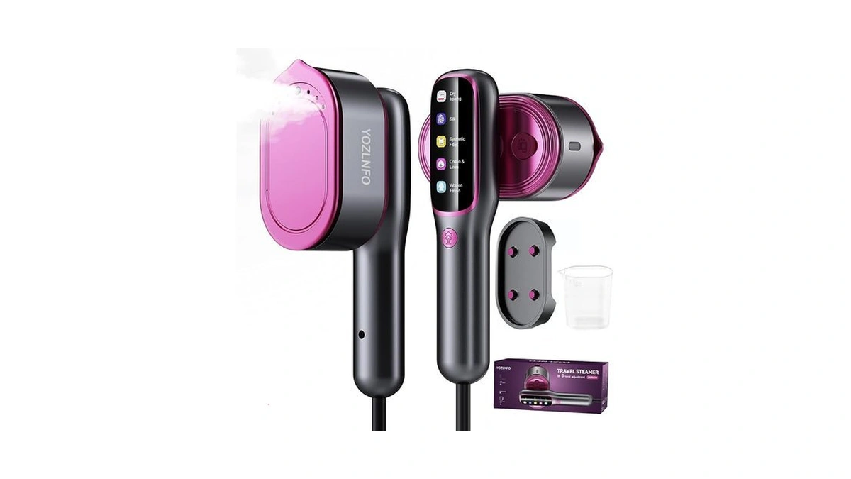 Yozlnfo Travel Steamer For Clothes 1200w: 5-mode Handheld Iron &