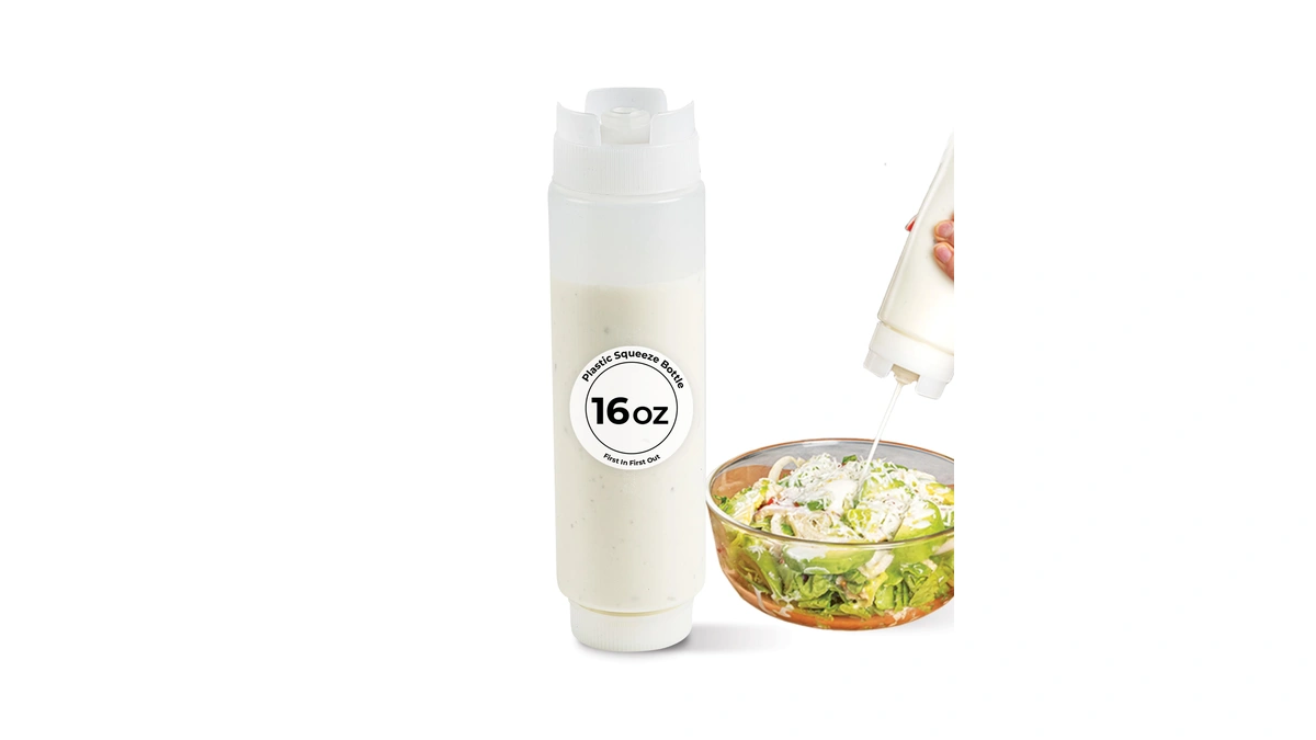 Restaurantware 16oz. Fifo Inverted Plastic Squeeze Bottle With Refill And