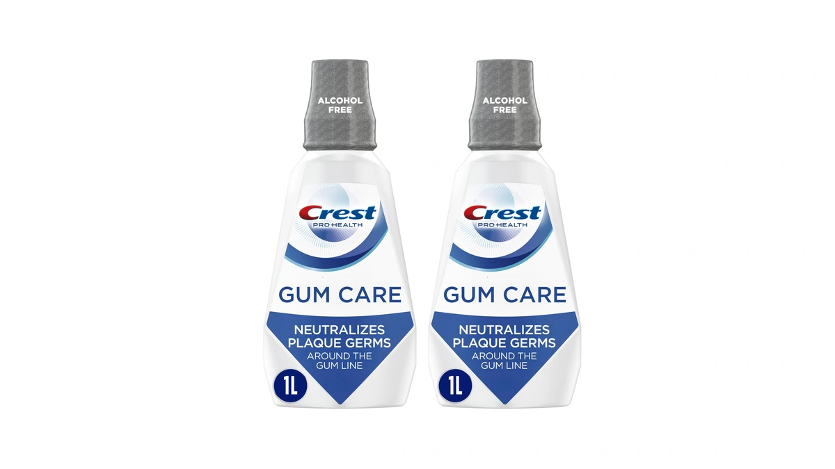 Crest Pro-health Gum Care Mouthwash, Antibacterial, 1l, 2 Pack, Anti