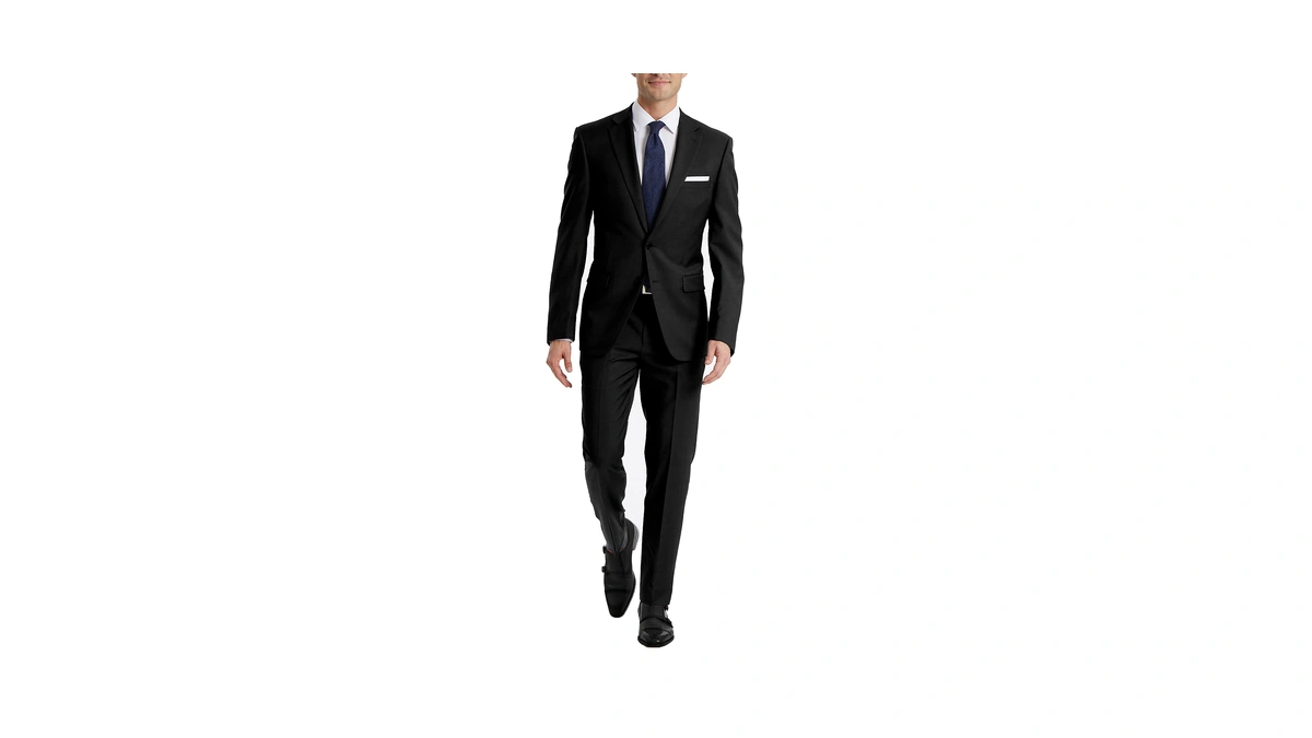 Calvin Klein Men Slim Fit Dress Pants Black