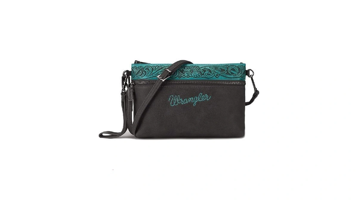 Wrangler Western Cowhide Crossbody Bags For Women Clutch Wristlet Purse