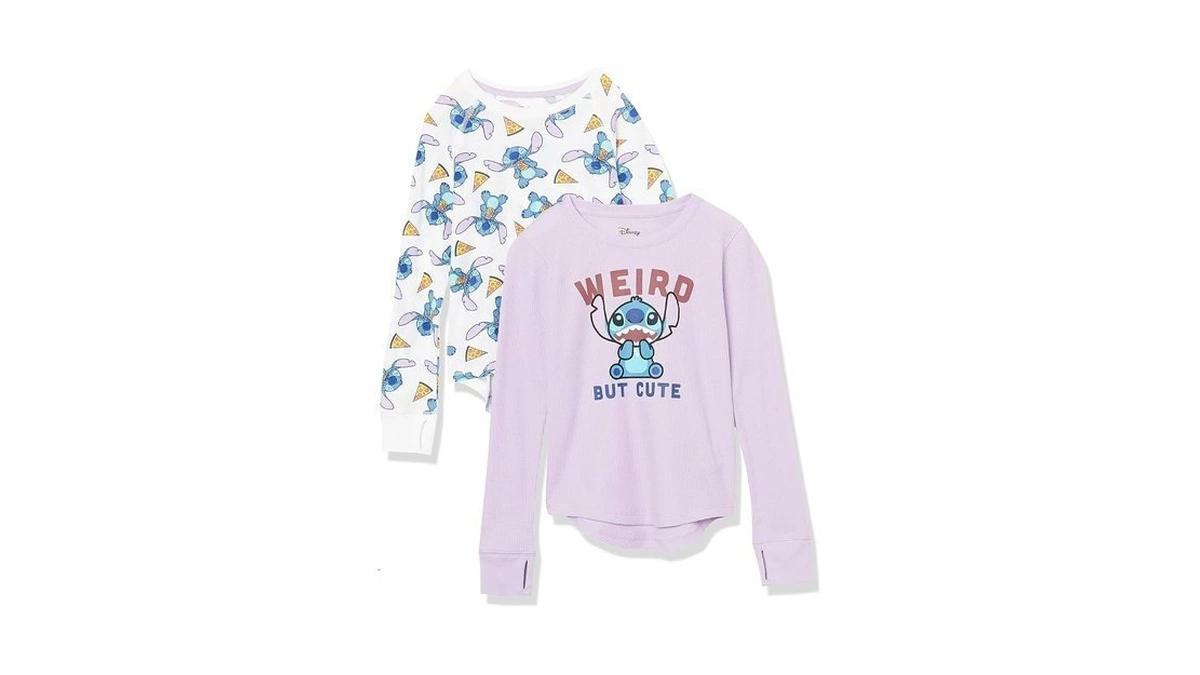 Amazon Essentials Girls Long-sleeve Thermal T-shirts