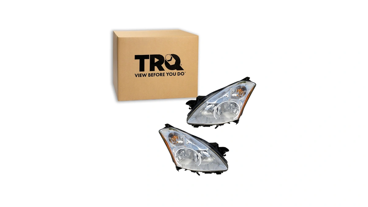 Trq Headlight Assembly Set Ni2502190 Ni2503190 Compatible With 2010-2012 Nissan