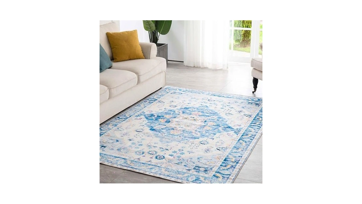 Syalife 4x6 Area Rugs - Washable, Low Pile, Non-slip For