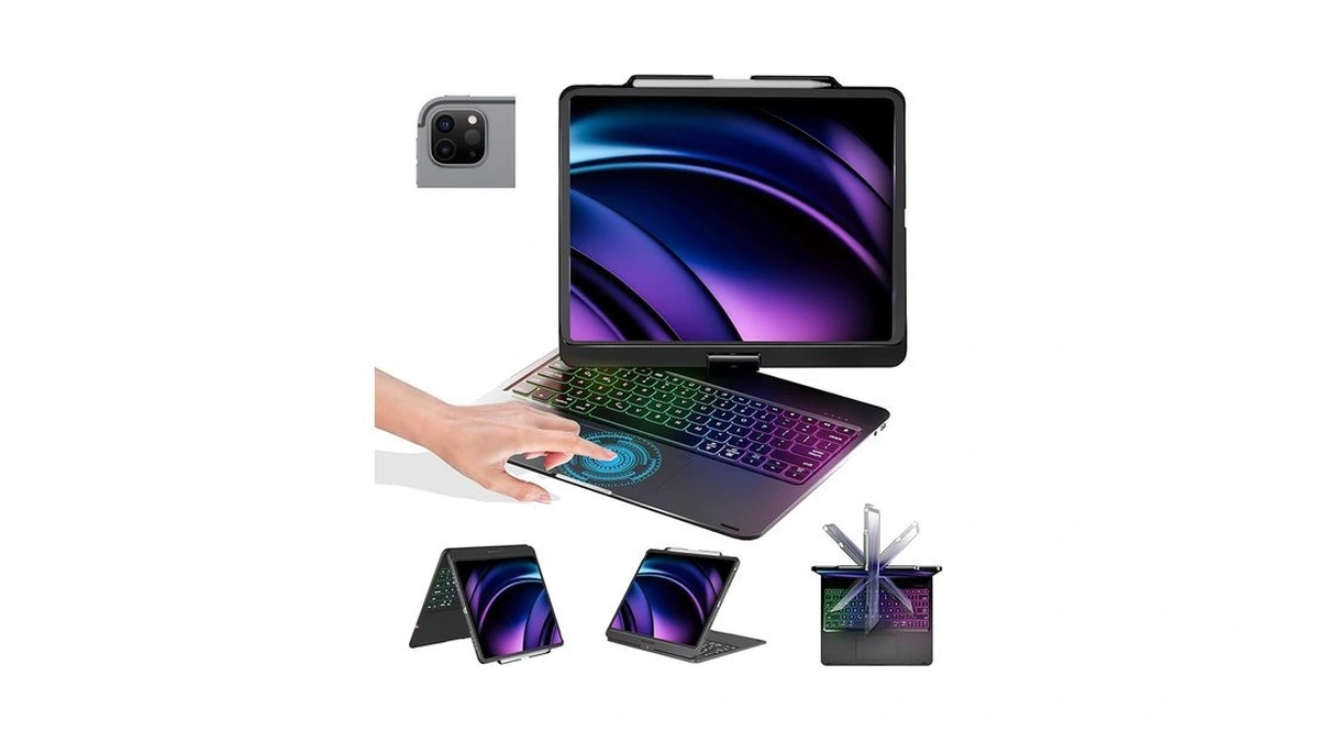Babg Keyboard Case For Ipad Air 13 Inch(m3/m2)&ipad Pro 13(m5/m4),ipad