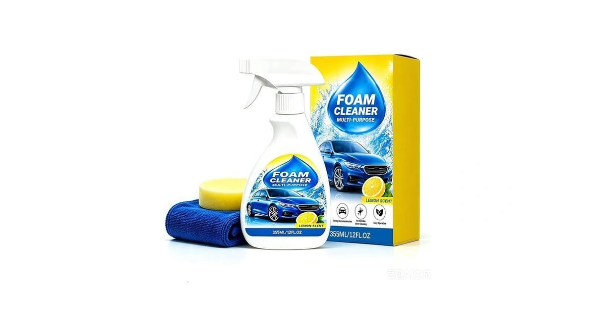 Ovenclear Car Interior Cleaner Foam Kit, Multi-surface Fast-drying Formula