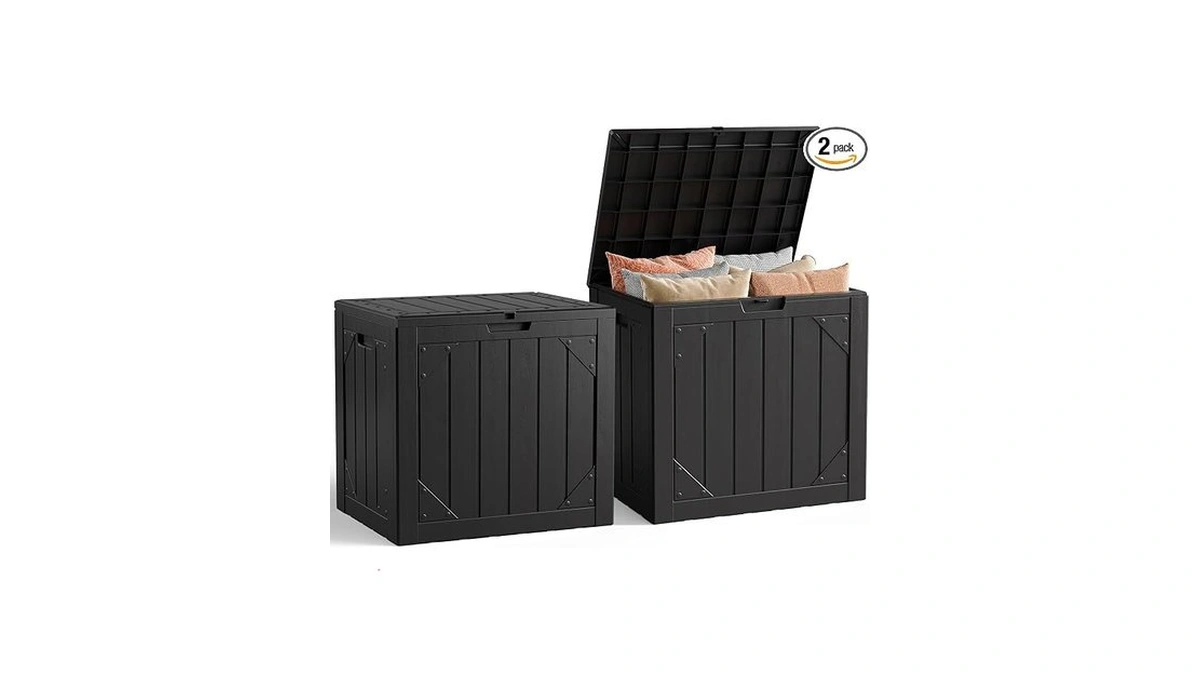 Make Changes Outdoor Storage Box,30 Gallon Deck Box Outdoor Storage