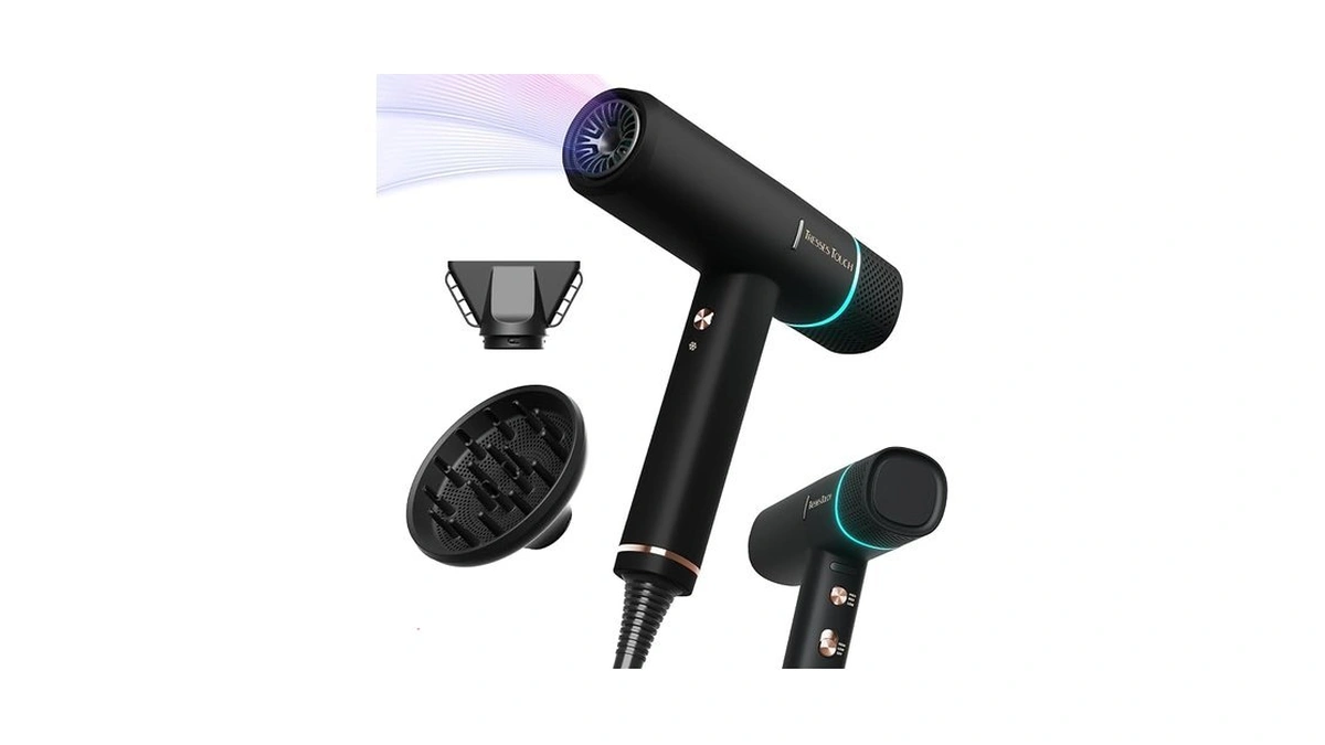 Hair Dryer With Diffuser Blow Dryer, 150000 Rpm Professional High-speed