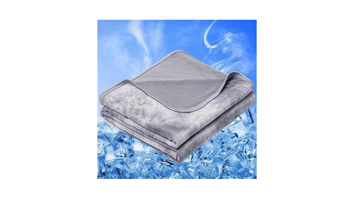 Inhand Cooling Throw Blanket For Hot Sleepers (50"x60", Gray)