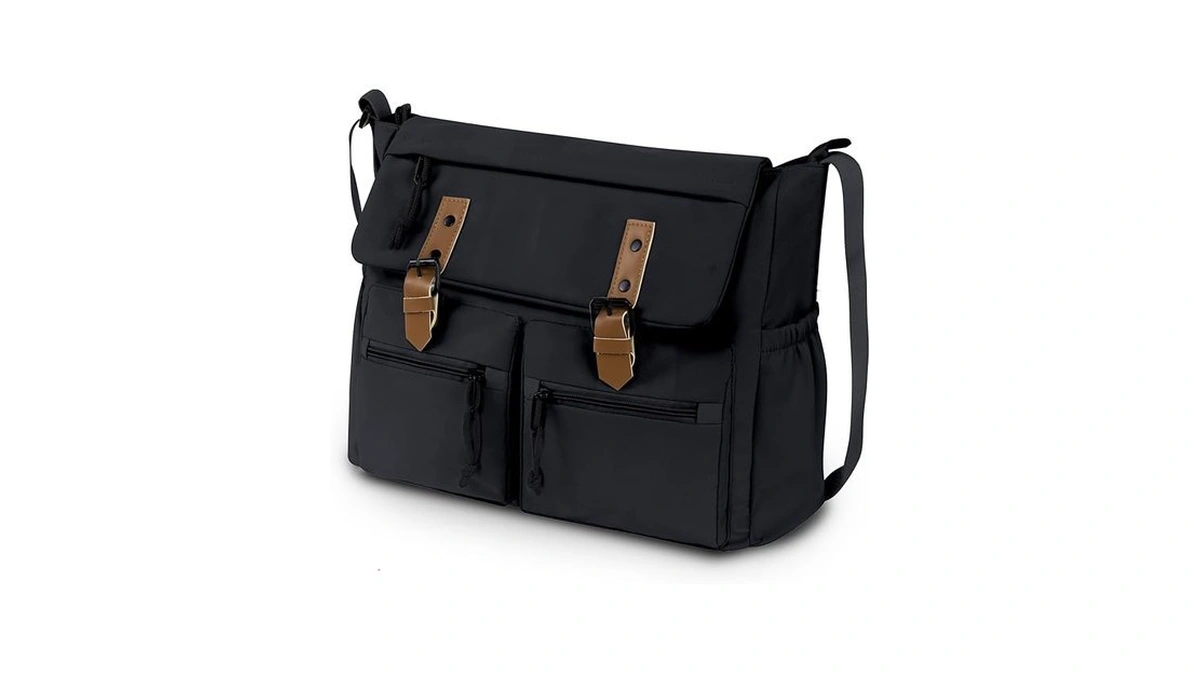Travel Messenger Bag For Women Men: Durable Canvas Crossbody Handbag