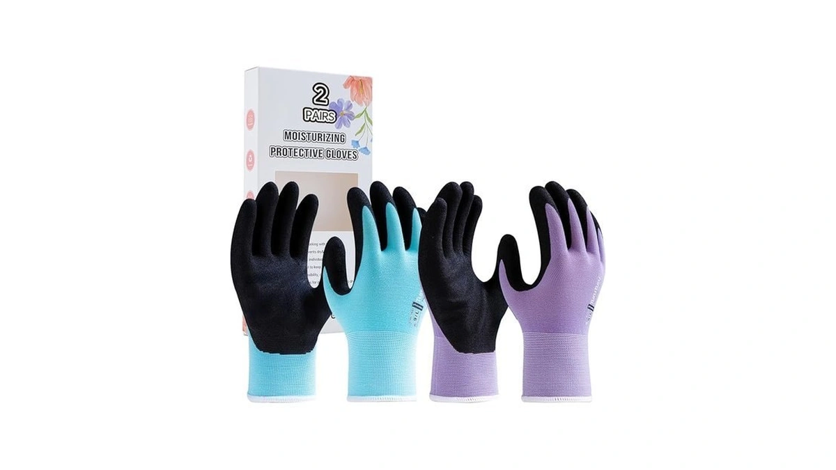 Handlove Gardening Gloves-moisturizing Durable Work Gloves For Gardening.latex-free Sandy Nitrile