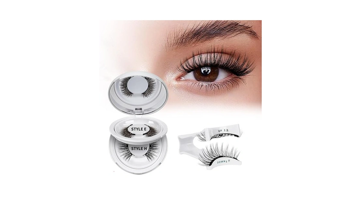Quewel Magnetic Eyelashes 2 Pair Magnetic Eyelashes With Applicator(fx-e+h)