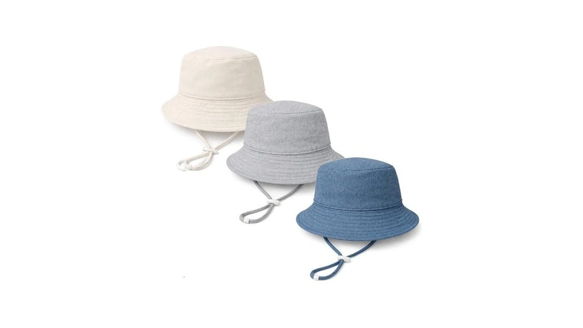 Baby Sun Hat Infant Toddler Summer Cotton Yarn Bucket Hat