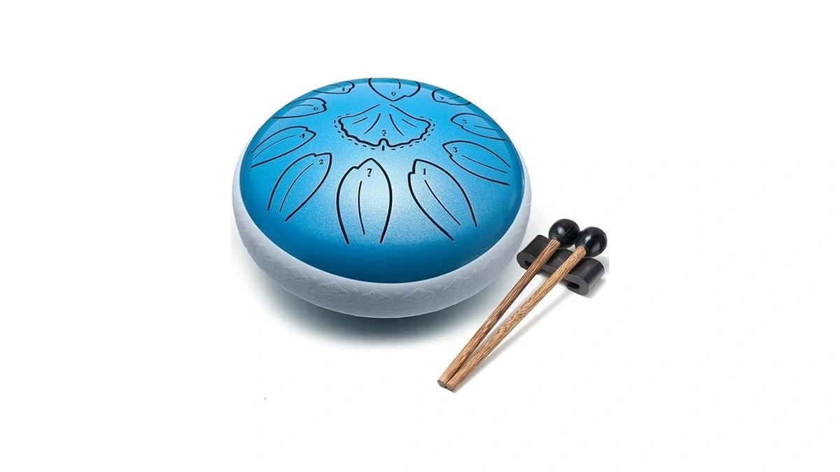 Steel Tongue Drum 6 Inch 11 Notes Musical Instrument Rain