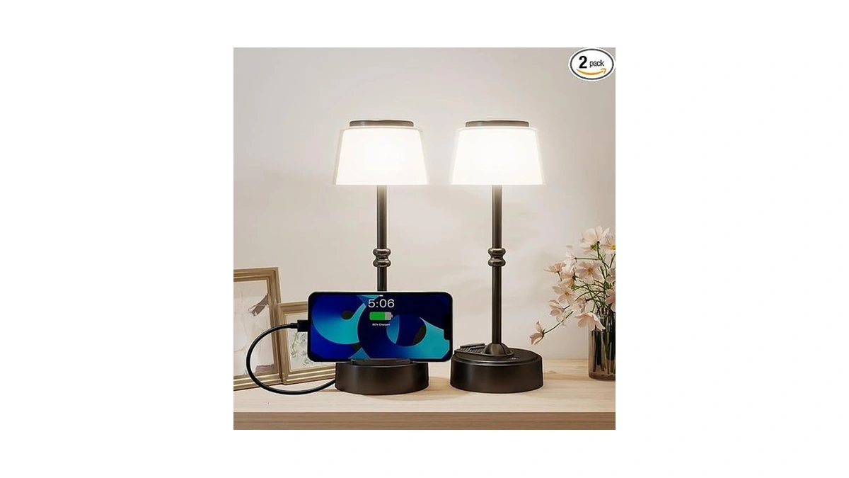 Amazon : Lincrealy Led Cordless Lamp, 5 Colors St