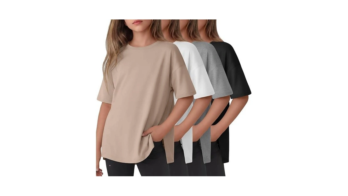 Yooo's Vivi 4 Pack Girl's Shirts 5-14y