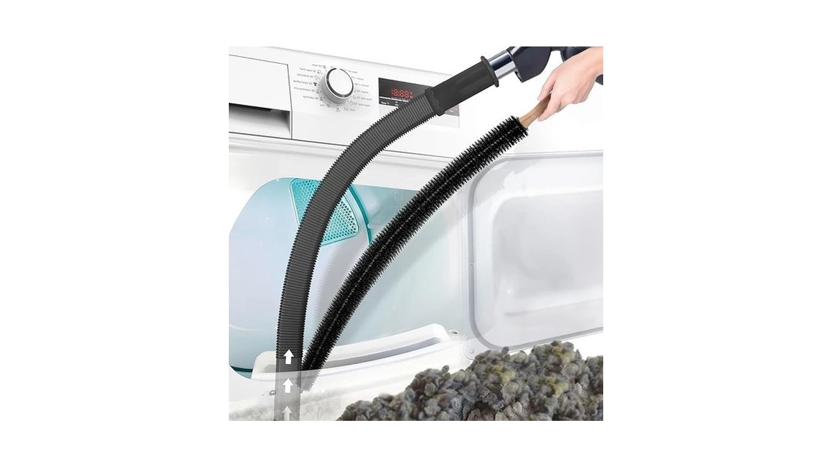Petode 2pcs Dryer Vent Cleaner Kit Universal Vacuum Hose Attachment