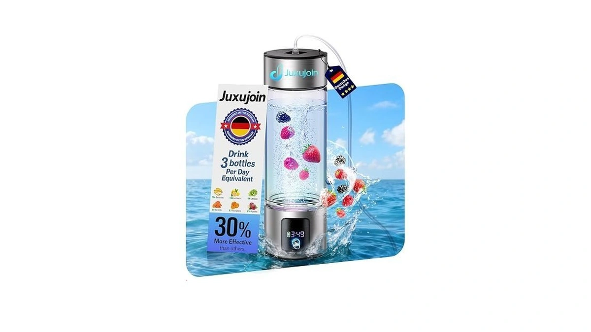 Juxujoin Upgrade 3-in-1 Hydrogen Water Bottle With Display - Industry