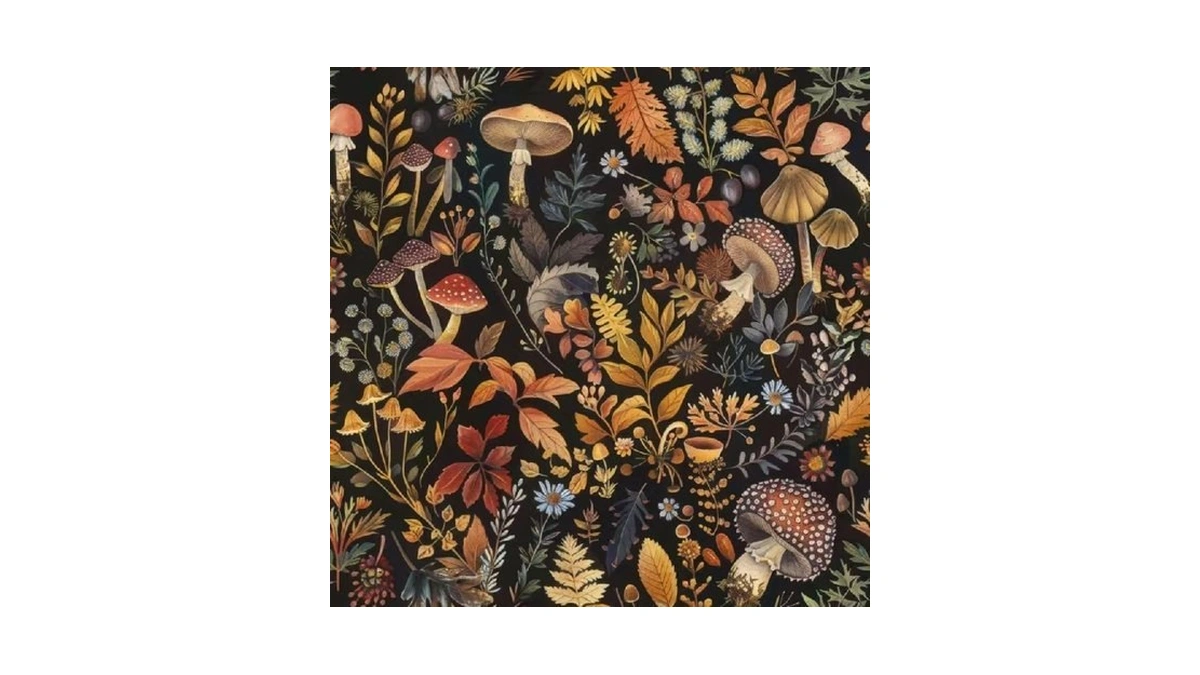 Amazon code: Fantastic Mushroom Peel And Stick Wallpa
