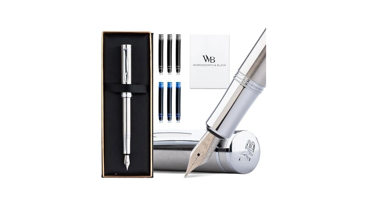 Wordsworth & Black Mini Pocket Fountain Pen For Writing, Medium