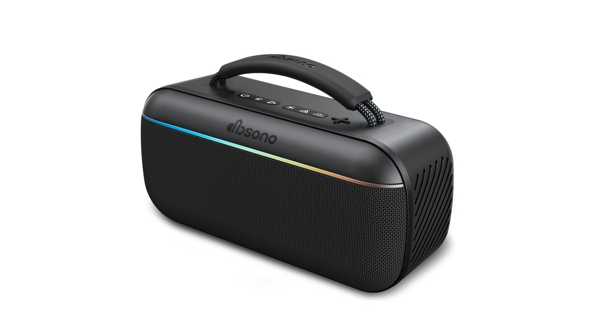 Dbsono Portable Bluetooth Speaker Wireless, 100w Peak, Bluetooth 6.0, Black