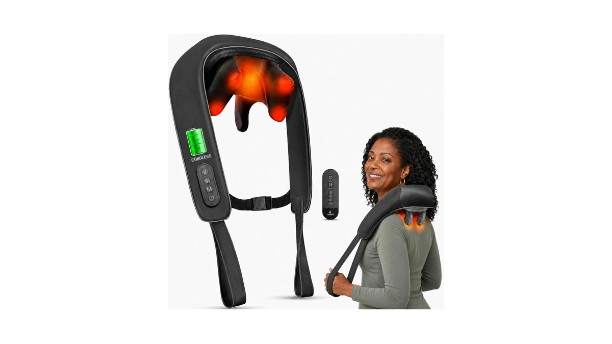 Amazon : Cupilo Cordless Neck Massager With Heat