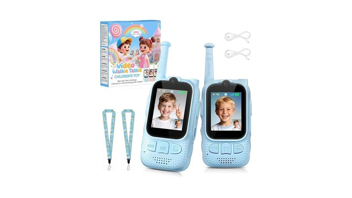 Kids Video Walkie Talkies, 2 Pack Facetime Wakey Takey With