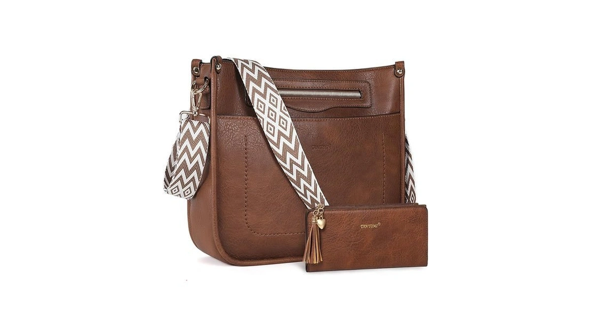 Tantomi 2pcs Crossbody Bags For Women, Vegan Leather Purses For