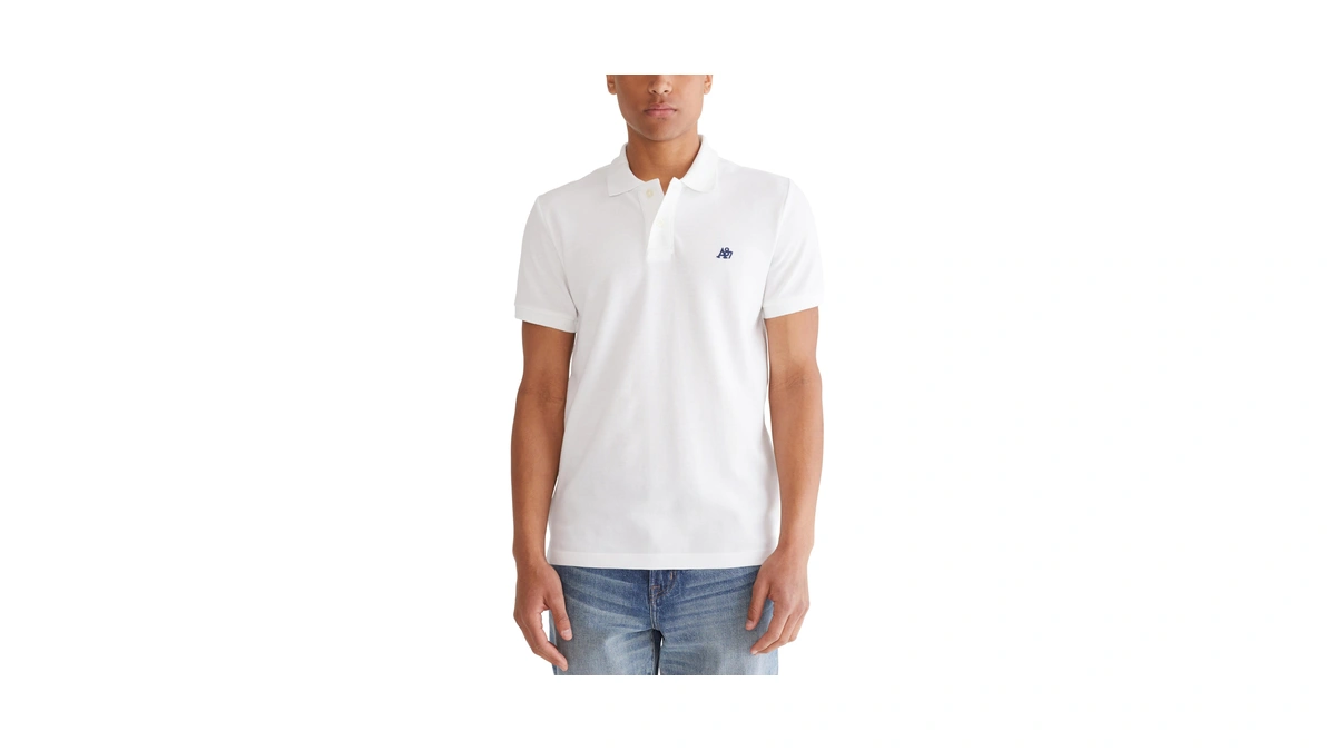 Aero A87 Solid Pique Polo, Bleach, L