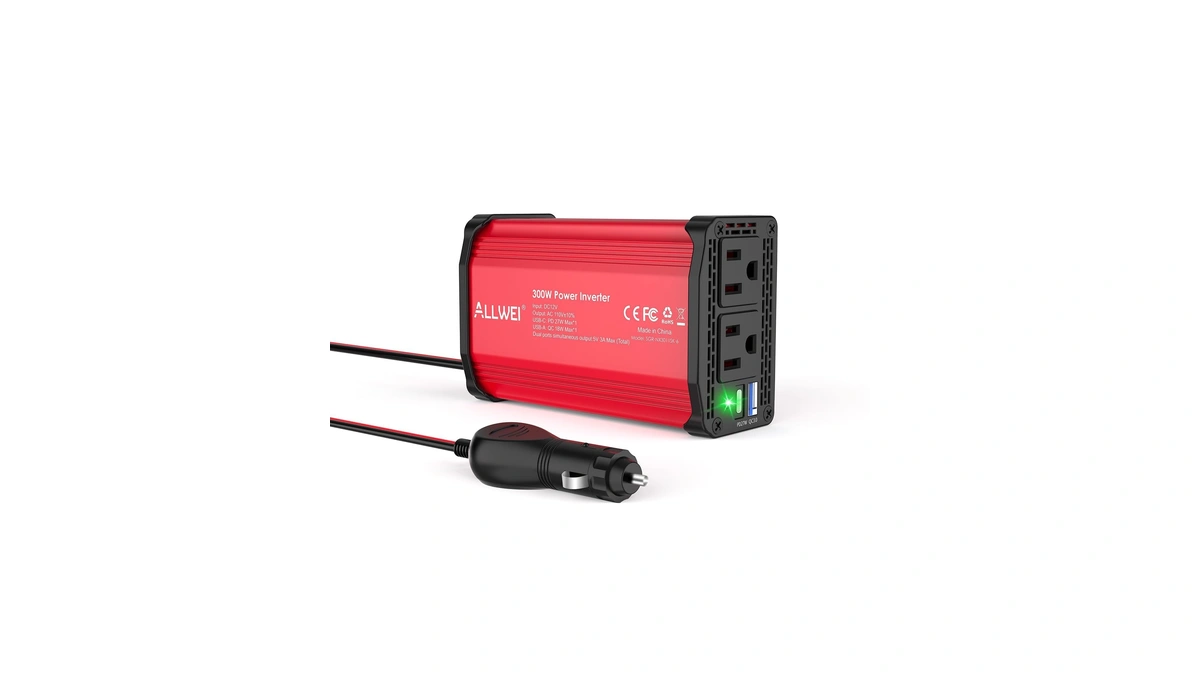 Allwei 300w Car Power Inverter 12v Dc To 110v Ac