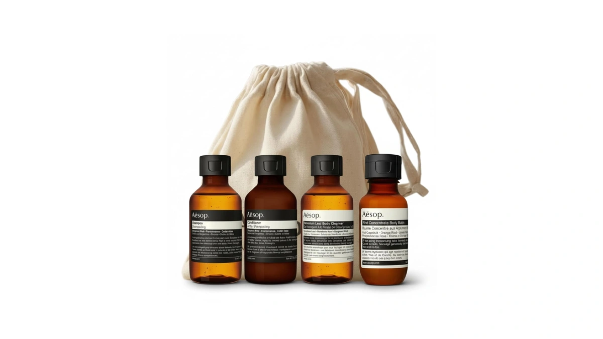 Aesop Arrival Travel Shower Set (4-piece) Hair & Body Care