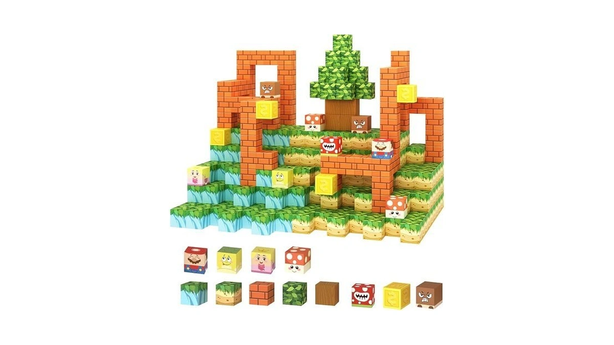 Yumiga Magnet Cube Toys, Building Magnetic Cube Set, Magnetic Building