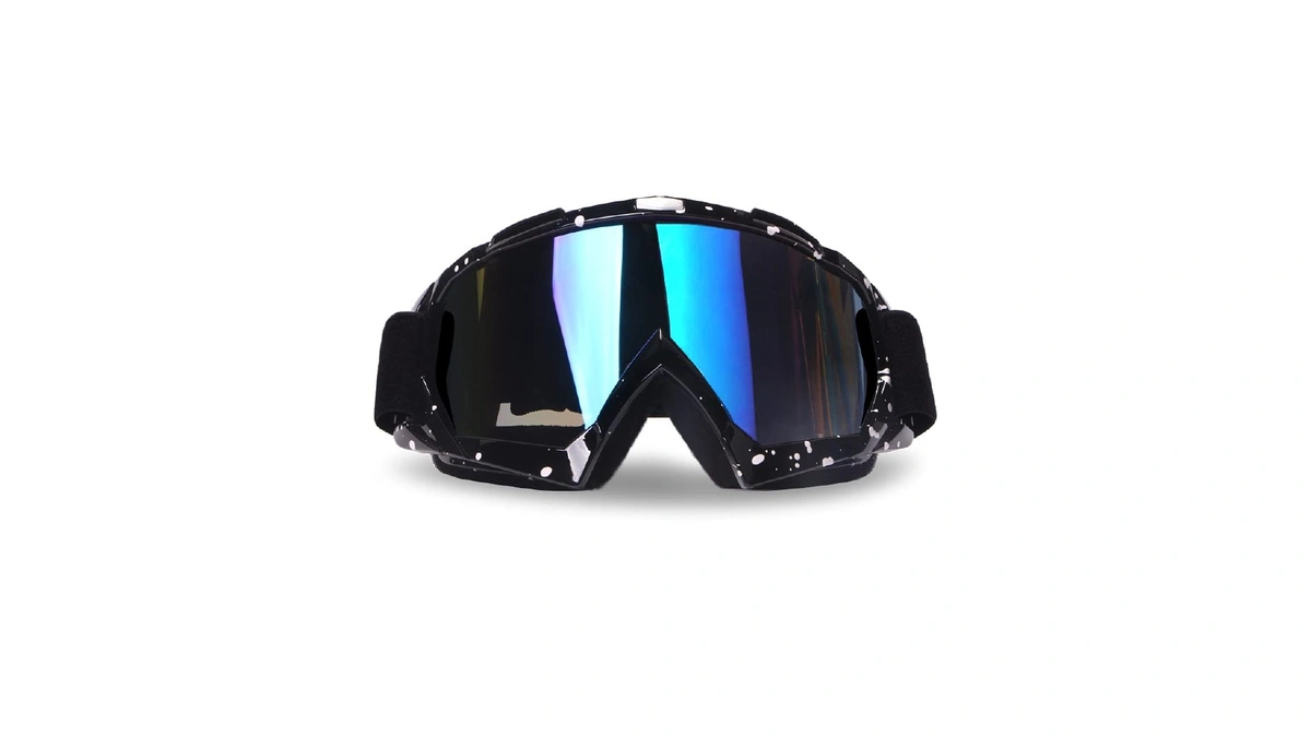 4-fq Motorcycle Goggles Dirt Bike Atv Goggles (black Frame+color Lens)