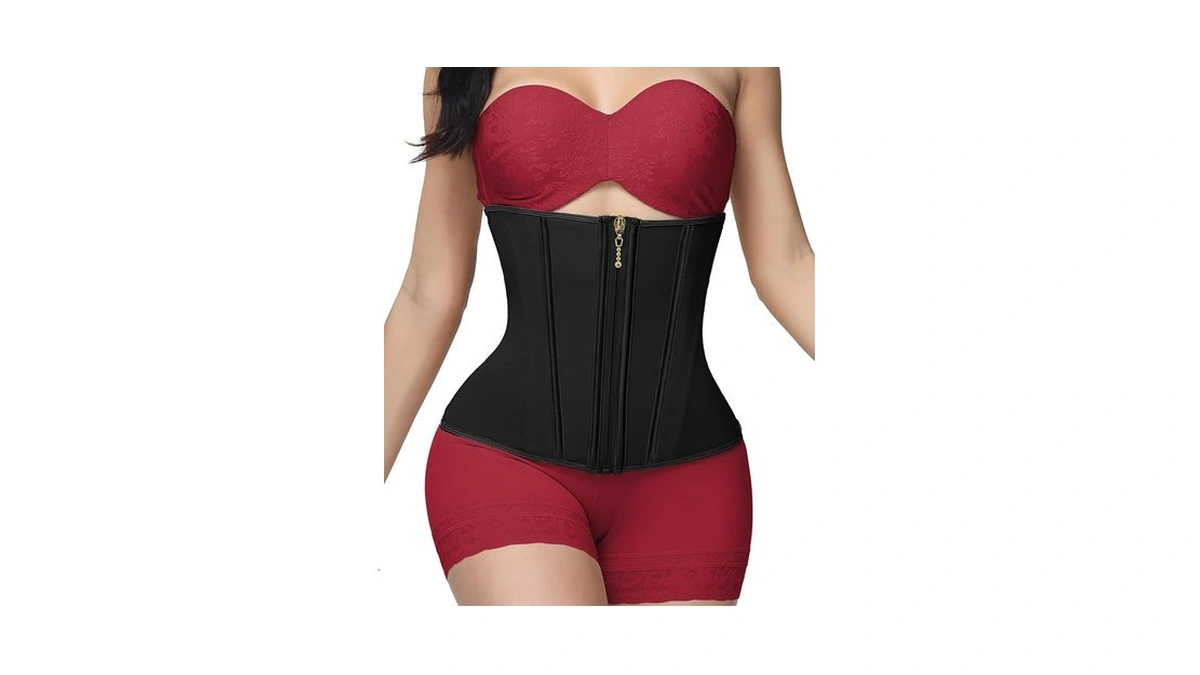 Shapshe Waist Trainer For Women Double-layer Tummy Control With Zipper